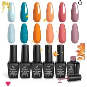 Fall colors gel beetles nail polish